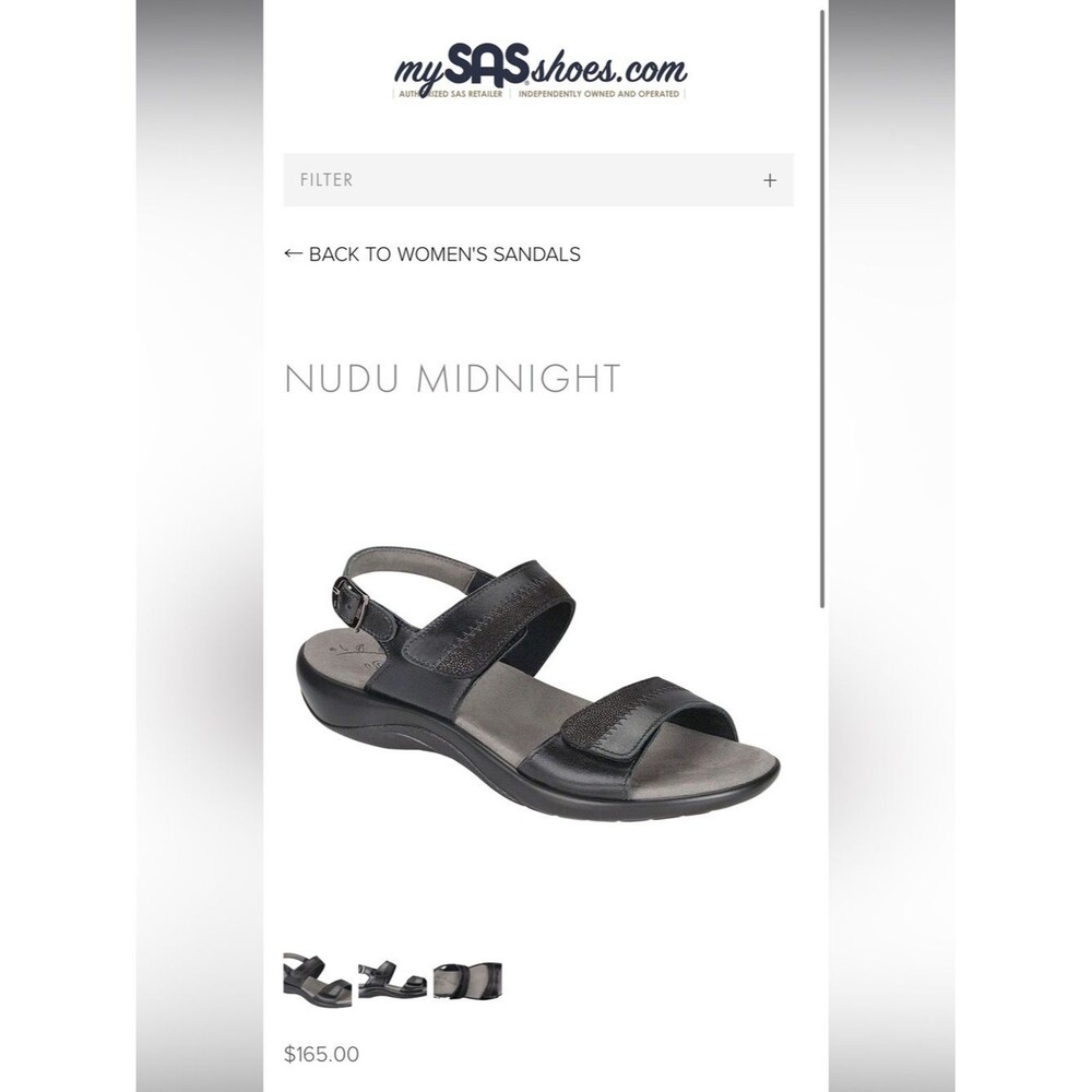 SAS Black Women's Comfort Slingback Sandals Sz 9 Regular Width - Picture 2 of 16